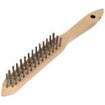 3-row iron hand wood brush