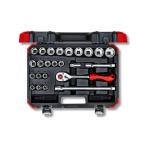 1/2" 24pc 10-32mm bit set metal case
